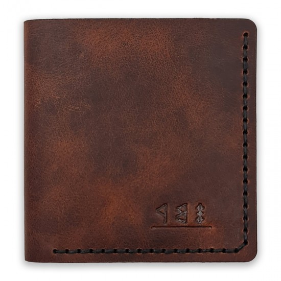 Genuine Leather / Z Poseidon Wallet - Tobacco