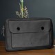 Genuine Leather / Athena Handbag - Black