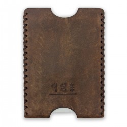 Genuine Leather / Athena Card Holder - Italian Brown
