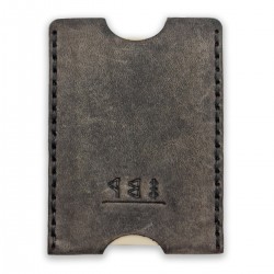 Genuine Leather / Poseidon Card Holder - Stone
