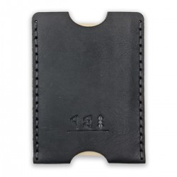 Genuine Leather / Poseidon Card Holder - Black