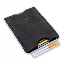 Genuine Leather / Athena Card Holder - Black