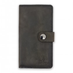 Genuine Leather / X Large Wallet Unisex - Antique Green