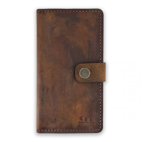 Genuine Leather / X Large Wallet Unisex - Antique Tan