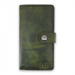 Genuine Leather / X Large Wallet Unisex - Emerald