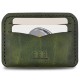 Genuine Leather / Athena Signature Wallet - Emerald