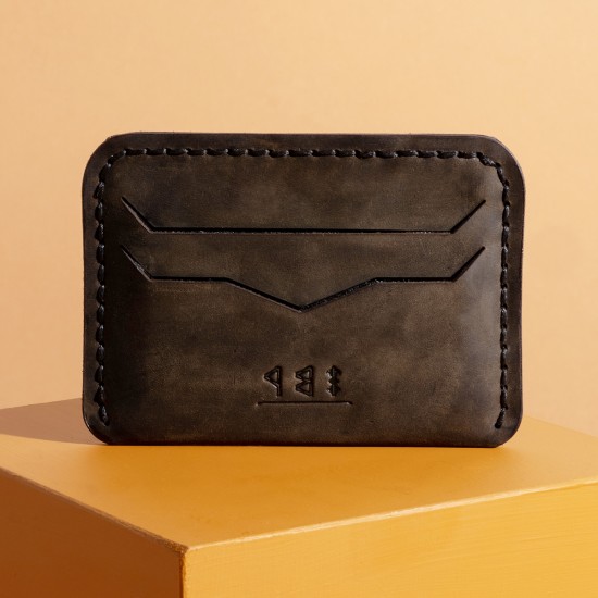 Genuine Leather / Poseidon Signature Wallet - Antique Green