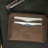 Genuine Leather / Athena Signature Wallet - Italian Brown