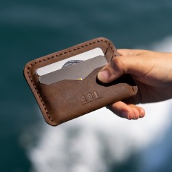 Genuine Leather / Poseidon Signature Wallet - Italian Brown