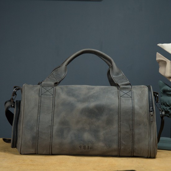 Genuine Leather / Travel & Sport Bag Unisex - Stone