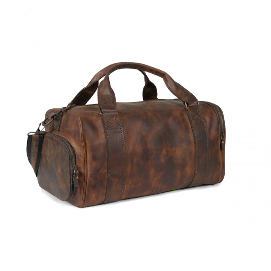Genuine Leather / Travel & Sport Bag Unisex - Antique Tan