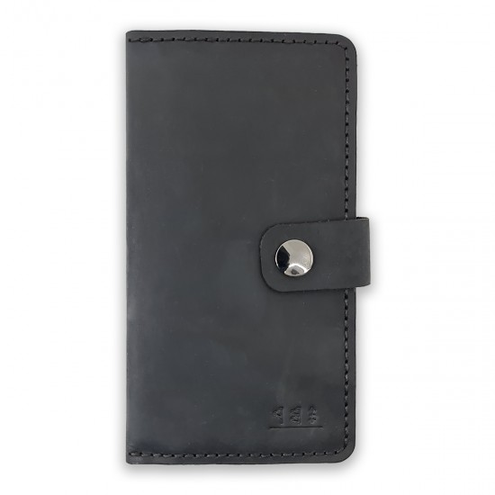 Genuine Leather / X Large Wallet Unisex - Black